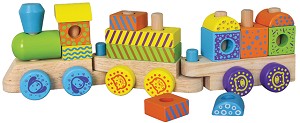 Colourful Stacking Train